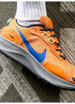 Мужские кроссовки Nike Pegasus Trail 3 Orange Blue Grey, оранж...