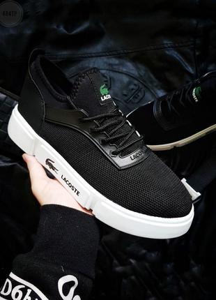 Чоловіче фірмове взуття Lacoste Black/White
