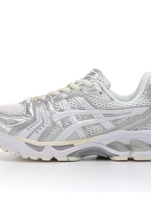 Мужские / женские кроссовки Asics Gel-Kayano 14 White Silver, ...