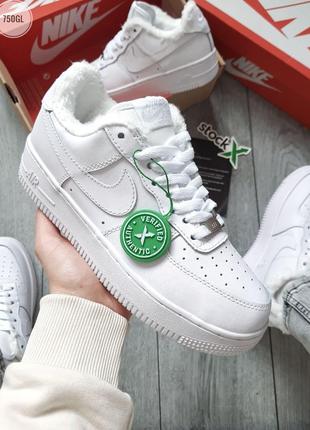 ЗИМА!!! МЕХ!!! Женские кроссовки Nike Air Force