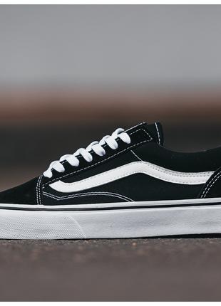 Мужские / женские кеды Vans Old Skool Classic Black White, уни...