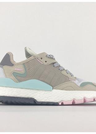 Женские кроссовки Adidas Nite Jogger Grey, кроссовки адидас на...