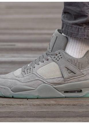 Мужские / женские кроссовки Nike Air Jordan 4 Retro Kaws Grey,...