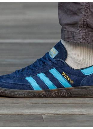 Мужские кроссовки Adidas Spezial Blue Navy Gum BD7633, синие з...