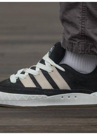 Мужские / женские кроссовки Adidas Adimatic x Human Made Black...