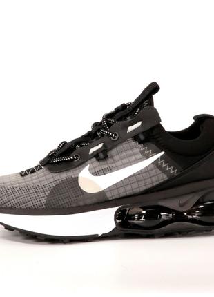 Мужские / женские кроссовки Nike Air Max 2021 Black White, чер...