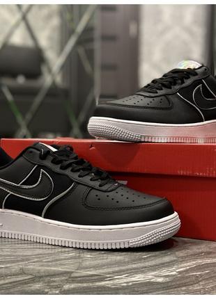 Мужские кроссовки Nike Air Force 1 Low Black White, кроссовки ...