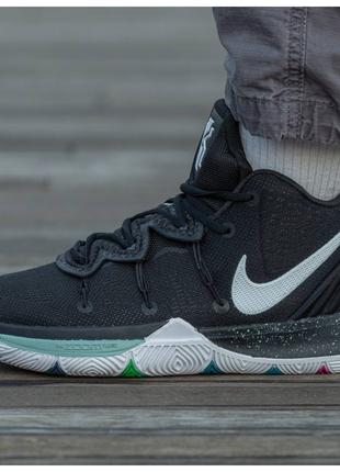 Мужские кроссовки Nike Kyrie 5 EP “Black Magic”, черно-белые к...