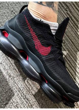 Чоловічі кросівки Nike Air Max Scorpion Black Red, чорні кросі...