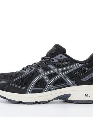 Мужские / женские кроссовки Asics Gel Venture 6 Black Grey Bei...