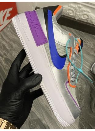 Женские кроссовки Nike Air Force 1 '07 Low Shadow Silver, сере...