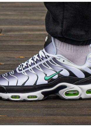 Мужские кроссовки Nike Air Max Plus TN Black White Mint, черно...