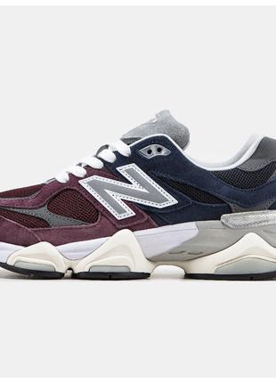 Мужские / женские кроссовки New Balance 9060 Bordo/Blue, бордо...