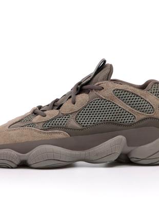 Мужские кроссовки Adidas Yeezy Boost 500 Clay Brown, коричневы...