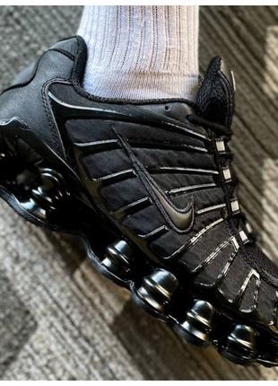 Мужские кроссовки Nike Shox TL Black, черные кроссовки найк шо...