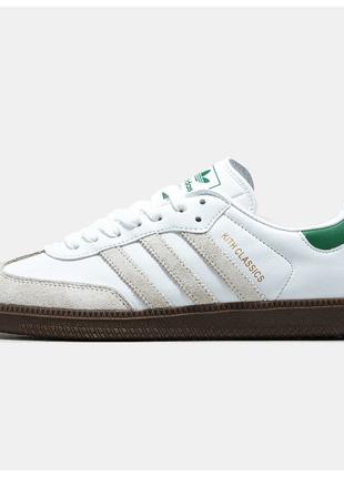 Мужские / женские кроссовки Adidas Samba x Kith White Green, б...