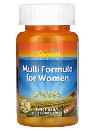 Thompson, Мульти-формула для женщин, 60 капсул США