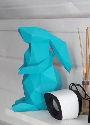 Набор для создания 3D фигур Паперкрафт Papercraft оригами Заяц