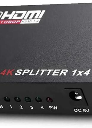СТОК Видео сплиттер Ewell Splitter на 4 HDMI монитора