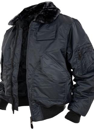 Куртка бомбер льотна MIL-TEC SWAT CWU Black XXL