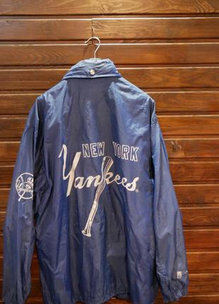 Винтажная курточка/дождевик new york yankees