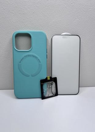 Чохол для iPhone New Leather Case With MagSafe Spearmint