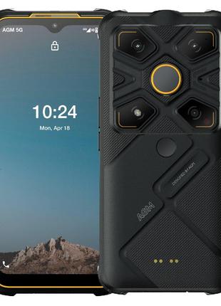 Смартфон AGM Glory G1S 8/128Gb black-orange, 5G, NFC, IP69K, 4...
