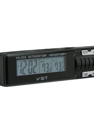 Термометр температуры воздуха VST-7065, Электронные часы с буд...
