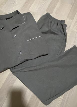 Піжама чоловіча сорочка та штани костюм для сну bhs- xl ,xxl