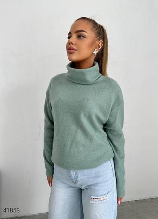 Жіночий светр з високим коміром