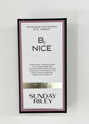 Сыворотка с ниацинамидом sunday riley b3 nice 10% niacinamide ...