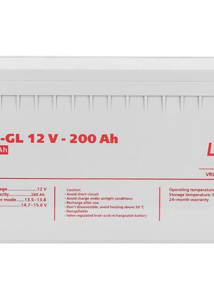 Акумуляторна батарея LogicPower 12V 200AH (LPM-GL 12 - 200 AH)...