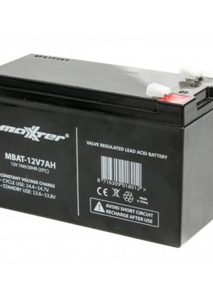 Акумуляторна батарея Maxxter 12V 7AH (MBAT-12V7AH) AGM