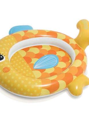 Детский надувной бассейн Золотая рыбка 57111 с ремкомплектом в...