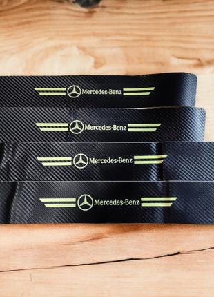 Защитная фосфорная пленка накладка на пороги для Mercedes Benz...