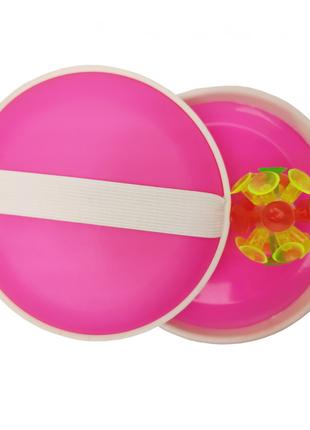 Детская игра "Ловушка" M 2872 мяч на присосках 15 см (Розовый)