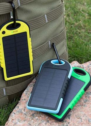 Портативное зарядное Power Bank Solar 30000 mAh на солнечной б...