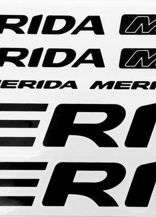Наклейка Merida на раму велосипеда Чорний (NAK052)