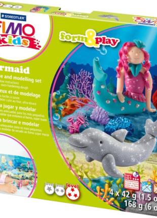 Набор для творчества Fimo Kids Русалка 4 цвета х 42 г (4007817...