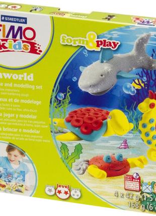 Набор для творчества Fimo Kids Морской мир 4 цвета х 42 г (400...