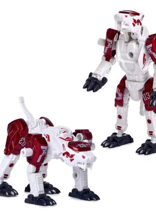 Детский трансформер JUNFA HF9989-3 робот+животное (Красный)
