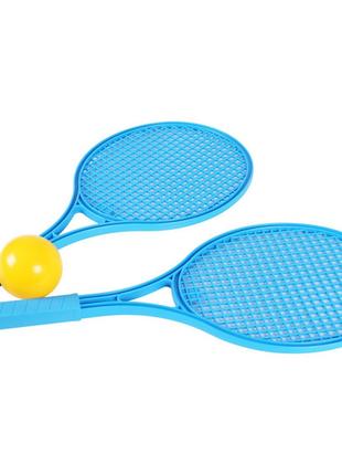Игровой Набор для игры в теннис ТехноК 0380TXK(Blue) (2 ракетк...