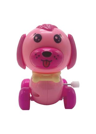 Игрушка заводная Собака 665 (Розовый)