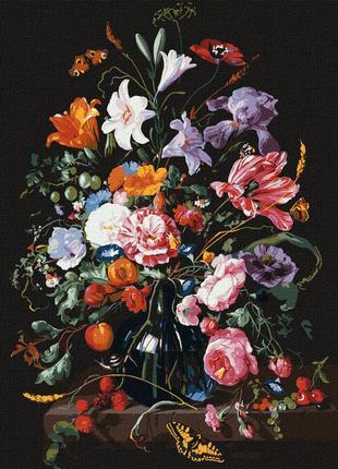 Картина по номерам "Ваза с цветами и ягодами" ©Jan Davidsz. de...