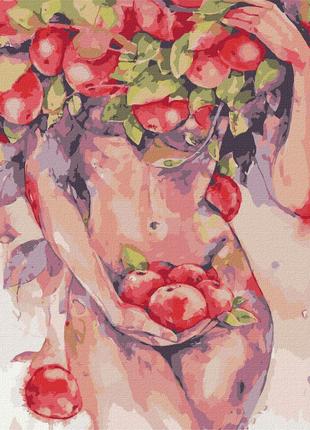 Картина по номерам "Яблочное искушение" ©lesya_nedzelska_art И...