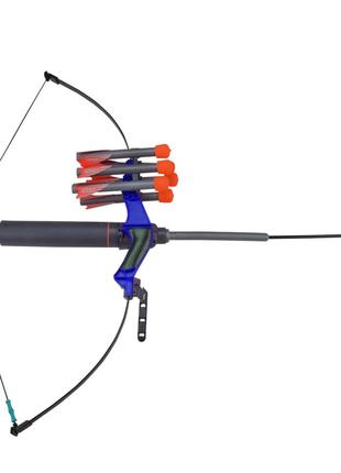 Детский Арбалет 888B со стрелами на присоске (Синий)