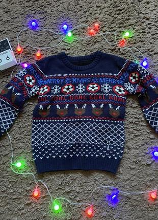 Новогодний свитер для мальчика 5-6 лет