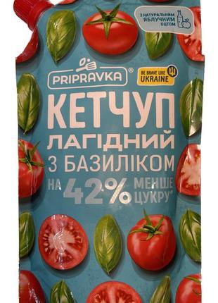 Кетчуп с базиликом тм " приправка " 250 г