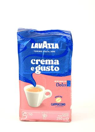 Кава мелена Lavazza Crema e Gusto Dolce 250г (Італія) кольоров...