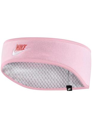 Nike club fleece headband youth pink повязка на голову оригина...